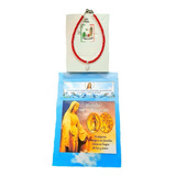 Pulsera Cristal Rojo Con Medalla Virgen De Los Rayos,  Italy