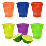 Vaso Shot Neón Desechable Tequilero Caballito - 300 Piezas