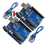 Kit 2x Pcs Italy Para Arduino Uno R3 Mega328p Atmega16u2 