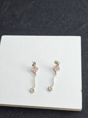 Aretes De Plata 925 Mex Zirconias .0028