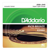 Cuerdas  Guitarra Acustica 9-45 Ez890 Bronze85/15