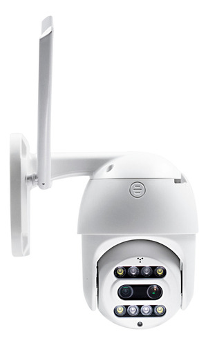 Câmera Segurança Haiz Externa Full Hd Zoom 10x Prova D'água Cor Branco
