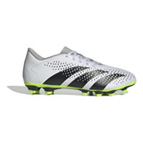 Guayos adidas Predator Accuracy.4 Multiterreno Unisex Color Ftwr White Core Black Lucid Lemon Talla 25