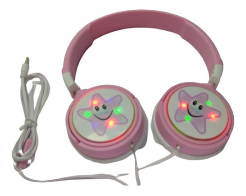 Auricular Diadema Niños Emoji Led Diseños Clases Virtuales