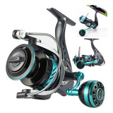 Carrete De Pesca Giratorio Profesional 5:2:1 He-7000 12 Ejes