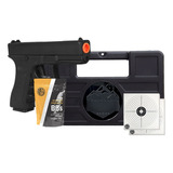 Glock Full Metal Black 6mm Maleta + 1000 Bbs + Alvos Brinde