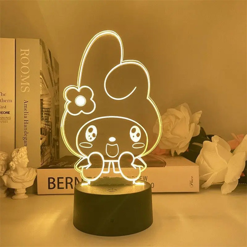 Luz Nocturna Usb Sanrio My Melody Kuromi Pompompurin Cinnamo