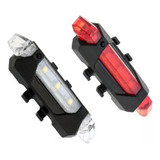 Kit X 2 Luces Reglamentario Ciclista Usb Recargable