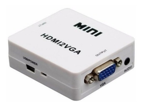 Conversor Adaptador Hdmi A Vga Activo Con Audio