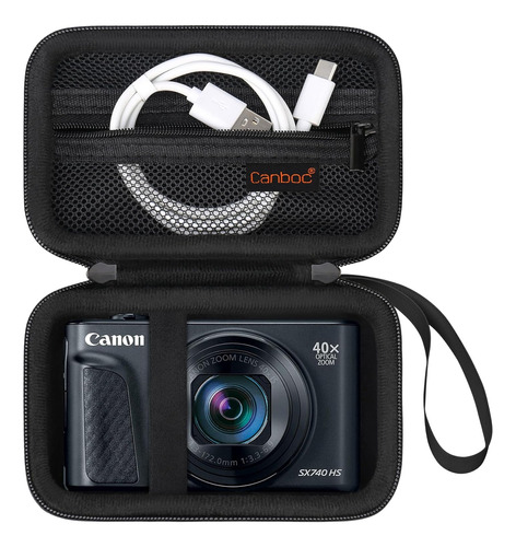 Funda De Transporte Canboc Para Canon Powershot Sx740 Sx730