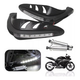 2*cubre Puños Moto Hand Guards Universal Luz Led Motocicleta