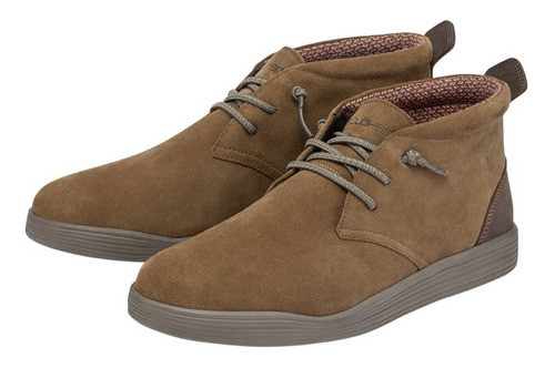 Hey Dude Botas Livianas Hombre Jo Suede Cognac