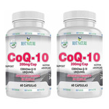 2x Coenzima Q10 200mg 60cps Ubiquinol Microgran Best Nature