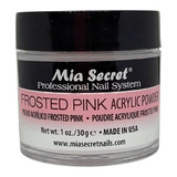 Polimero Frosted Pink Mia Secret 30g Acrilicas Estylosas