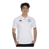 Remera Kappa Salida Racing 2023 Hombre Fútbol Blanco