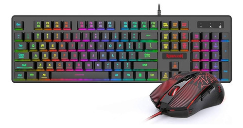 Kit De Teclado Y Mouse Gamer Redragon S107 