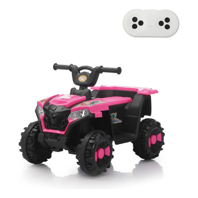 Cuatrimoto Para Niños De Batería, Con Musica Y Faros De Led Color Rosa | Meses sin interés