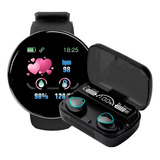 Combo Smartwatch Band Reloj Inteligente D18 + Auricular M10