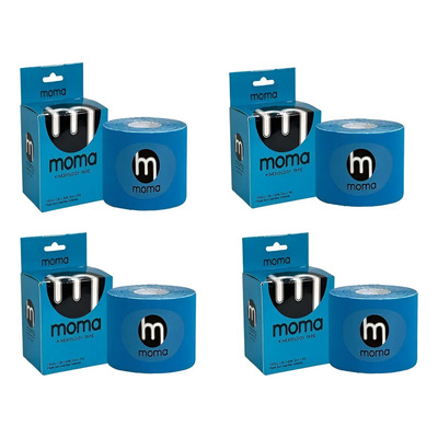 Moma, Cinta Kinesiologica, Kinesiology Tape, Kinesio ,paq 4 Color Azul | Meses sin interés