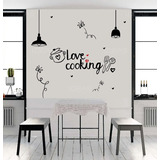 Vinil Decorativo Love Cooking Pegatina Cocina Sticker 