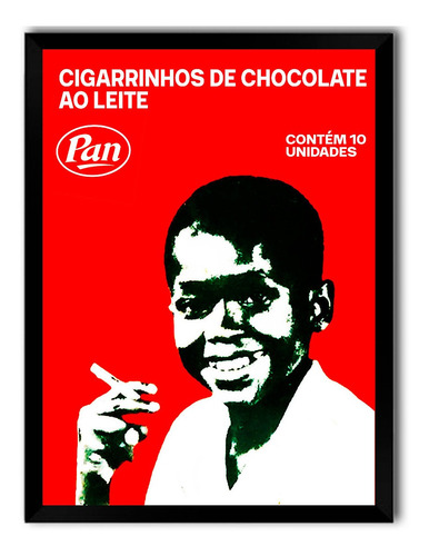 Quadro Arte Pop Decoração Retro Cigarrinhos De Chocolate A3