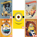 Kit 6 Quadros Placas Decorativas Filme Infantil Malvado