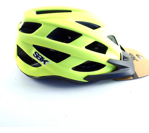 Casco S311 Sbk Mate Con Luz Y Regulacion En Nuca Mtb 