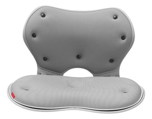 Soporte Lumbar Portátil Espalda Almohada Silla Cojín Gris