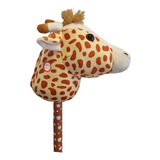 Pelúcia Girafa Com Som 66cm Galopa Pets Cavalo De Pau Toyng 