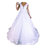 Vestido De Noiva Casamento Longo Moda Evangélica Plus Size