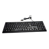 Teclado Usb Para Pc Ergonomico J&r Tmjr-020 Color Negro