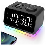 Radio Reloj Despertador Para Dormitorio Afexoa Digital 