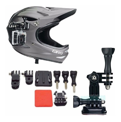 Soporte Accesorio Para Casco Lateral Gopro Adhesivo 4 5 6 7