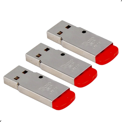 3 Adaptador Leitor Cartão Micro Sd Memória Pendrive Usb 2.0