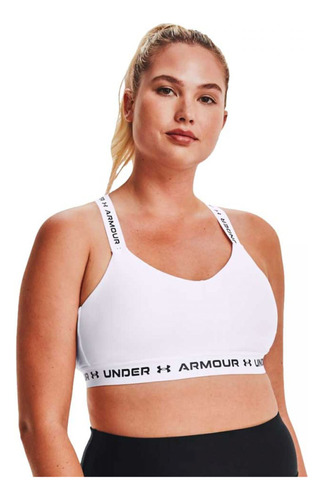 Top Under Armour Crossback Low Mujer Training Blanco