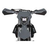 Cubre Puño Para Honda Xr 250 400 600 650 Aluminio Gris/negro