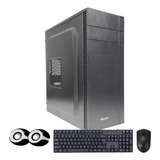 Gabinete Kit Con Fuente 550w + Perifericos Modelo Mkg550-11 Color Negro