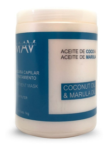 Mascara De Coco Y Marula  Nutricion Extra Acido 1 Kg Mav 