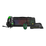 Kit Gamer Select Gaming 4 En 1 Sg-k1 Teclado Mouse Audífonos