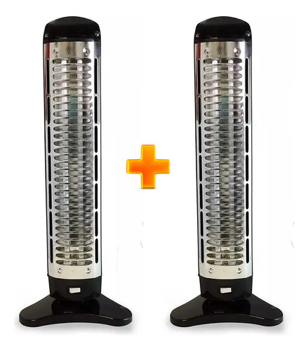 Combo 2 Estufas De Cuarzo 2 Velas Calefactor 1200 W Oferta