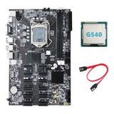 Placa Base B75 12 Pcie Eth Mining Y Cable De Cpu G540 Lga115