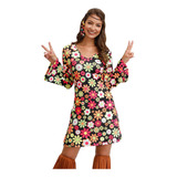 Para G Y Pl Disfraz Hippie De Halloween Para Mujer 60s 70s G