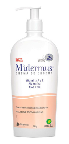 Midermus Crema De Ordeñe 250g Nutritiva Humectante Original