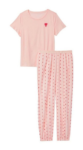 Pijama Frannel Tee-jama Victoria´s Secret Pink