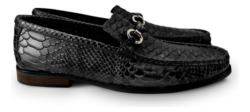Mocasin Zapato Casual Hombre Windsor Python Negro Randem