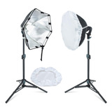 Kit De Iluminación Estudio Fotográfico 30 Segundos De Montaj