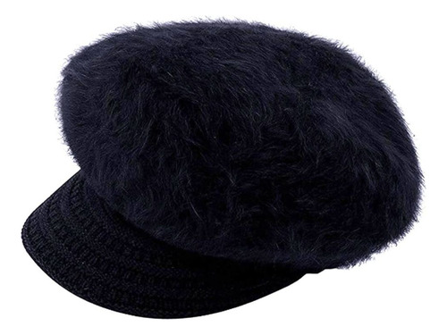 Boina Gorro Angora  Unicolor  Para Invierno/otoño