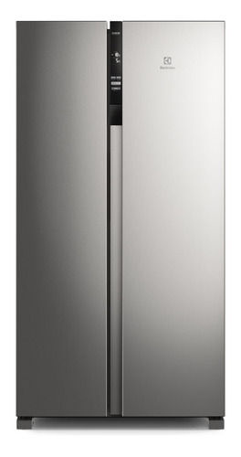 Geladeira Electrolux Side By Side Efficient Autosense (is4s) Cor Cinza 110v