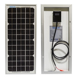 Panel Solar 10 Watt Monocristalino P/ Batería Embarcaciones 
