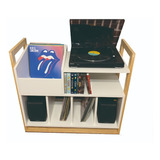 Mueble Mesa Para Tocadiscos O Bandeja De Vinilos Leon